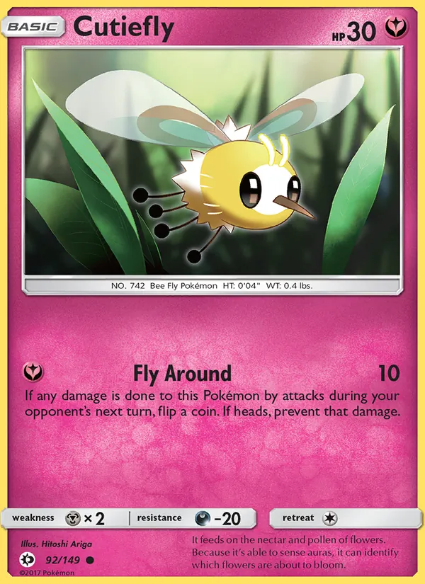 Cutiefly #92 – Sun & Moon card