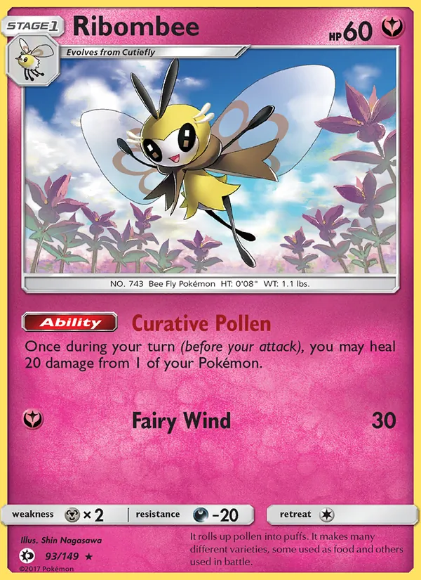 Ribombee #93 – Sun & Moon card