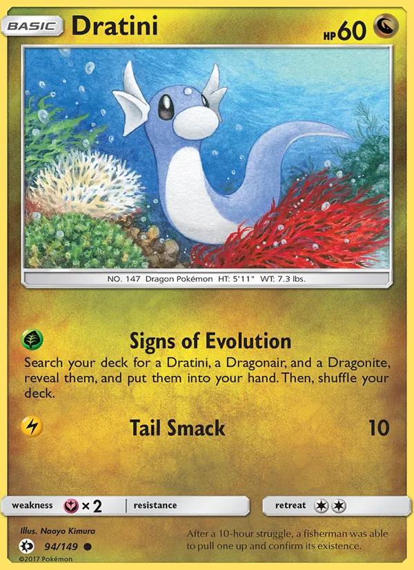 Dratini #94 – Sun & Moon card