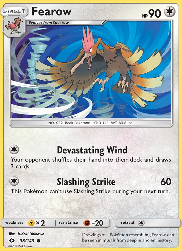 Fearow #98 – Sun & Moon card