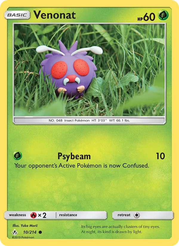 Venonat #10 – Unbroken Bonds card