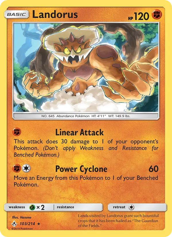 Landorus #103 – Unbroken Bonds card
