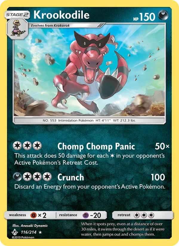 Krookodile #116 – Unbroken Bonds card