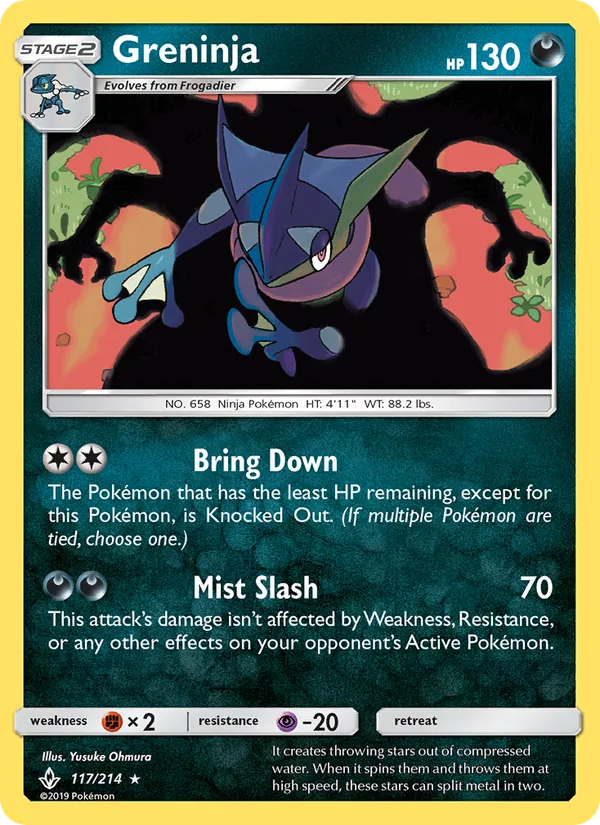 Greninja #117 – Unbroken Bonds card