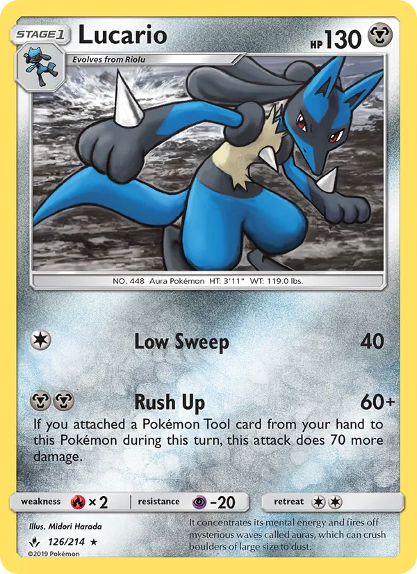 Lucario #126 – Unbroken Bonds card