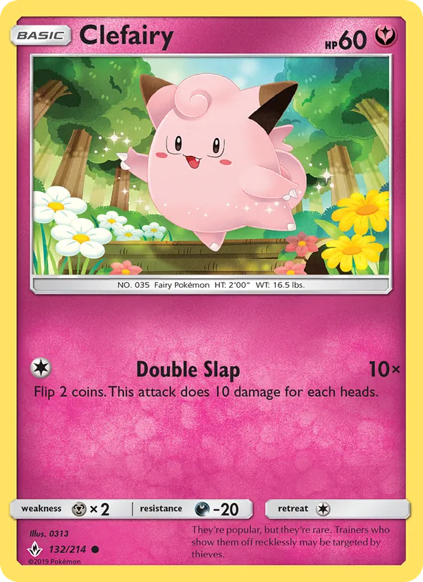 Clefairy #132 – Unbroken Bonds card