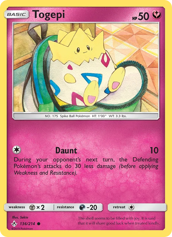 Togepi #136 – Unbroken Bonds card