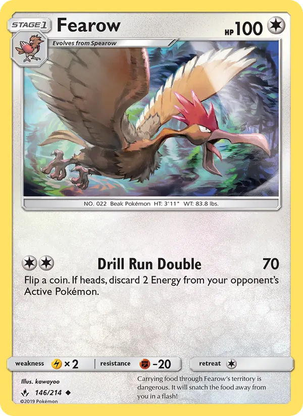 Fearow #146 – Unbroken Bonds card