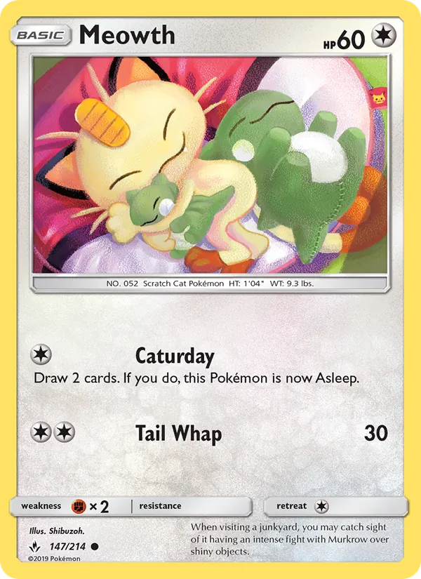 Meowth #147 – Unbroken Bonds card