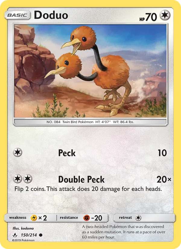 Doduo #150 – Unbroken Bonds card
