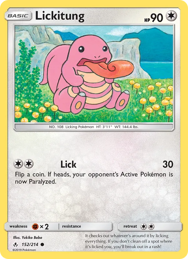 Lickitung #152 – Unbroken Bonds card