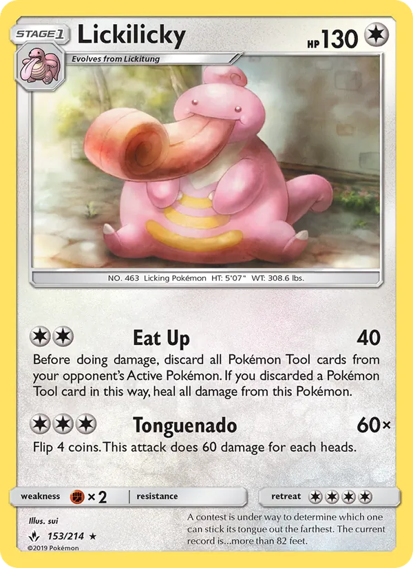Lickilicky #153 – Unbroken Bonds card
