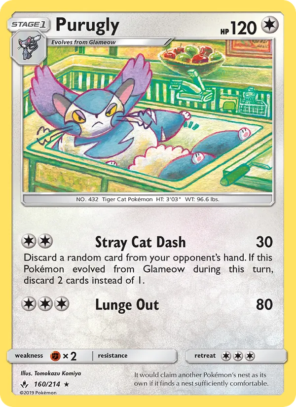 Purugly #160 – Unbroken Bonds card