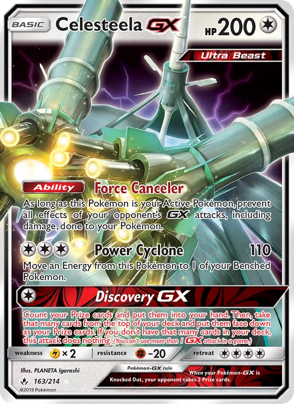 Celesteela GX #163 – Unbroken Bonds card