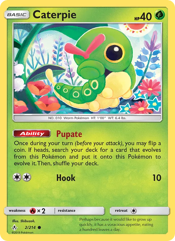 Caterpie #2 – Unbroken Bonds card