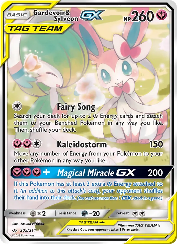 Gardevoir & Sylveon GX #205 – Unbroken Bonds card