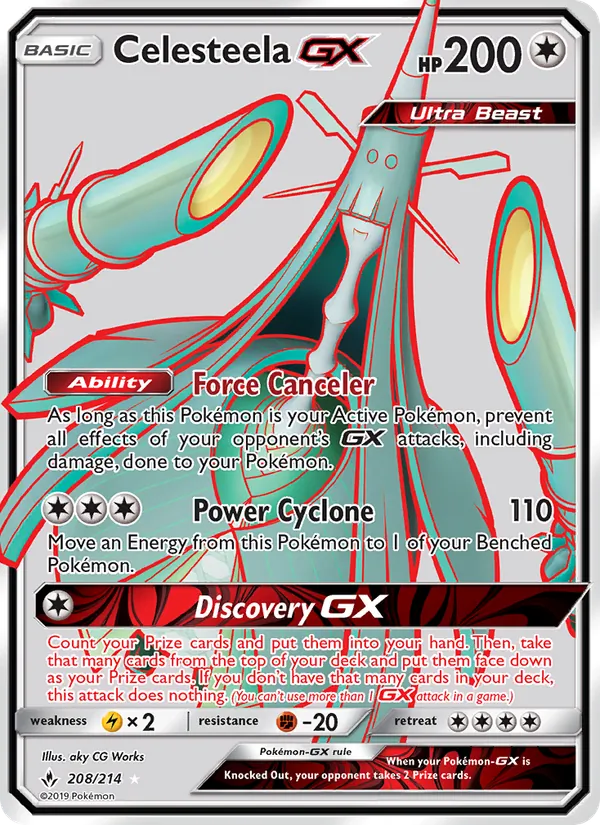 Celesteela GX #208 – Unbroken Bonds card