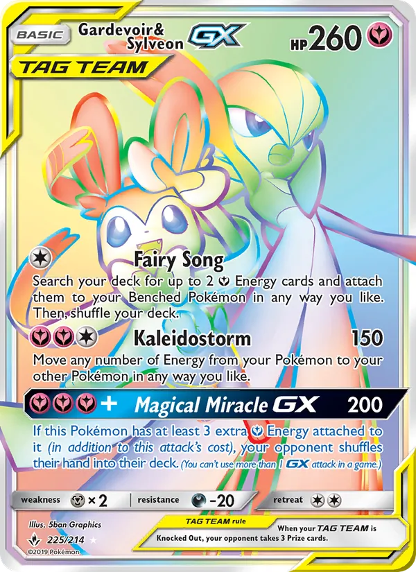 Gardevoir & Sylveon GX #225 – Unbroken Bonds card
