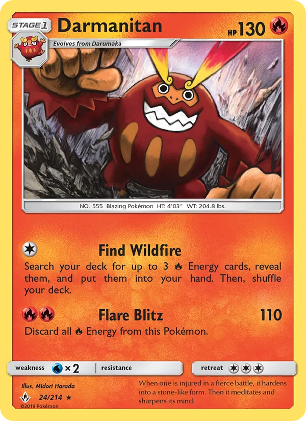 Darmanitan #24 – Unbroken Bonds card