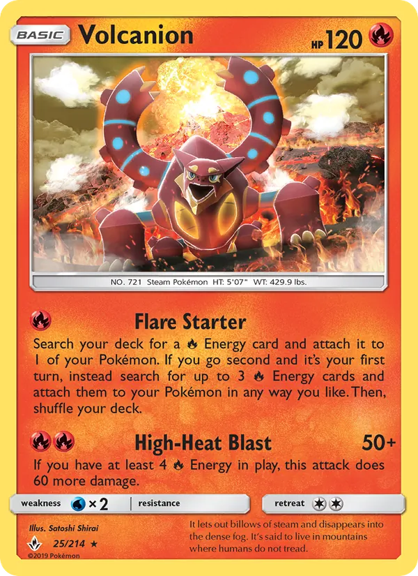 Volcanion #25 – Unbroken Bonds card