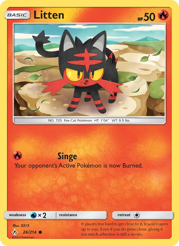 Litten #26 – Unbroken Bonds card