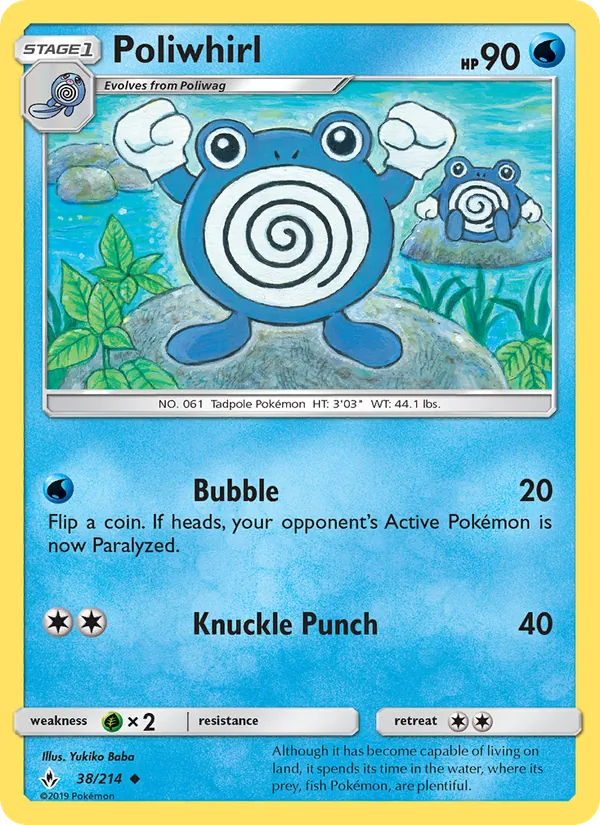 Poliwhirl #38 – Unbroken Bonds card
