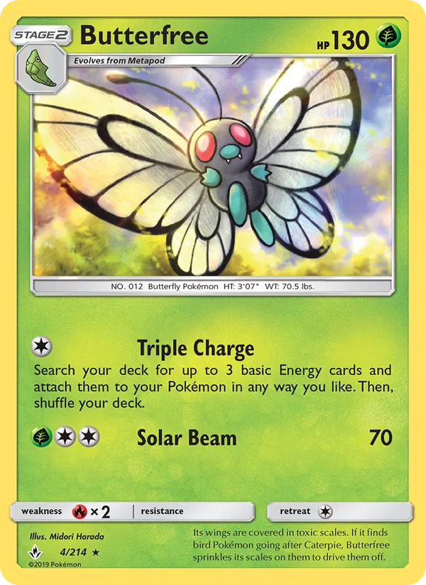 Butterfree #4 – Unbroken Bonds card