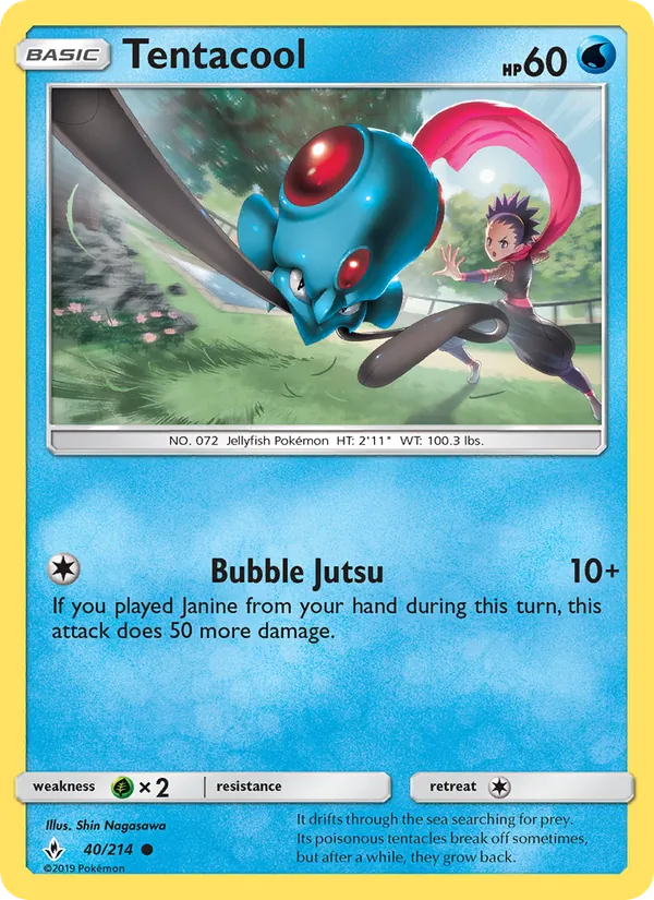 Tentacool #40 – Unbroken Bonds card