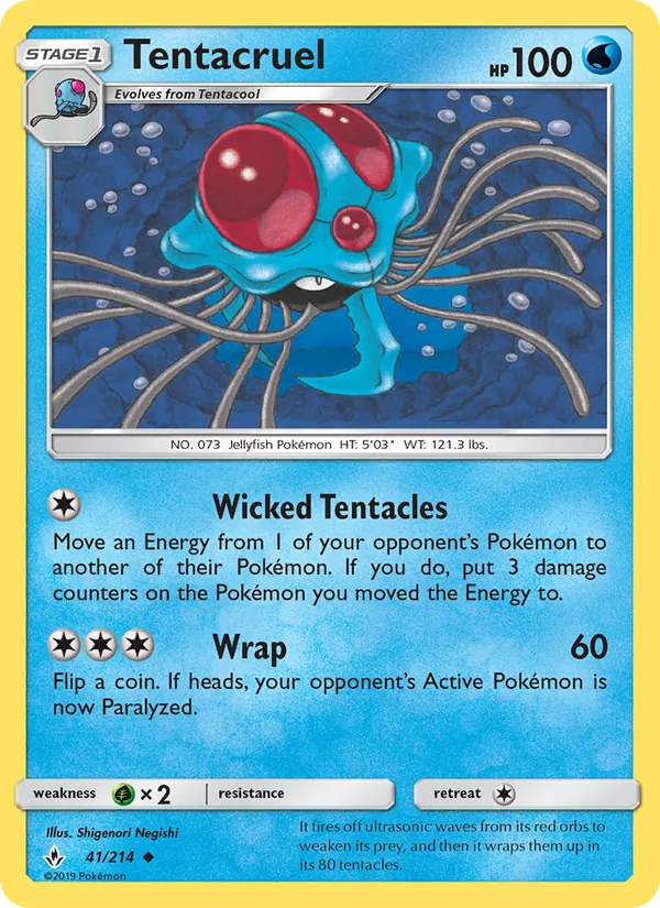 Tentacruel #41 – Unbroken Bonds card