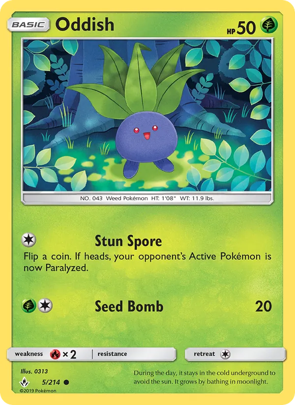 Oddish #5 – Unbroken Bonds card