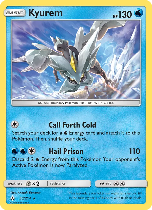 Kyurem #50 – Unbroken Bonds card