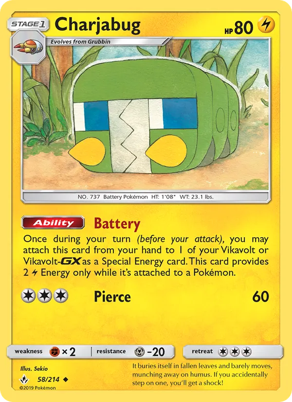 Charjabug #58 – Unbroken Bonds card