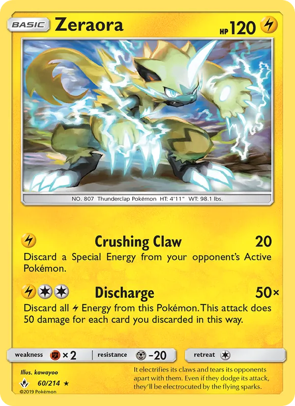 Zeraora #60 – Unbroken Bonds card
