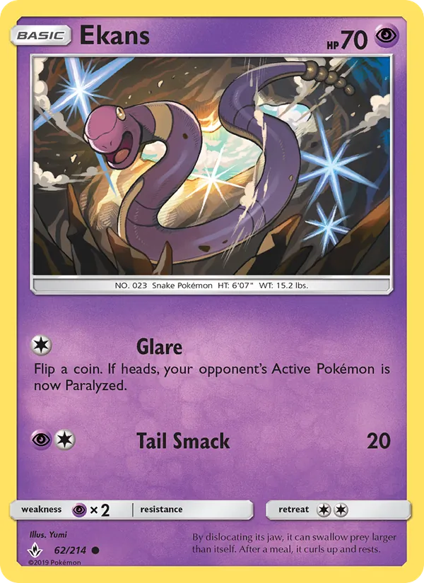 Ekans #62 – Unbroken Bonds card