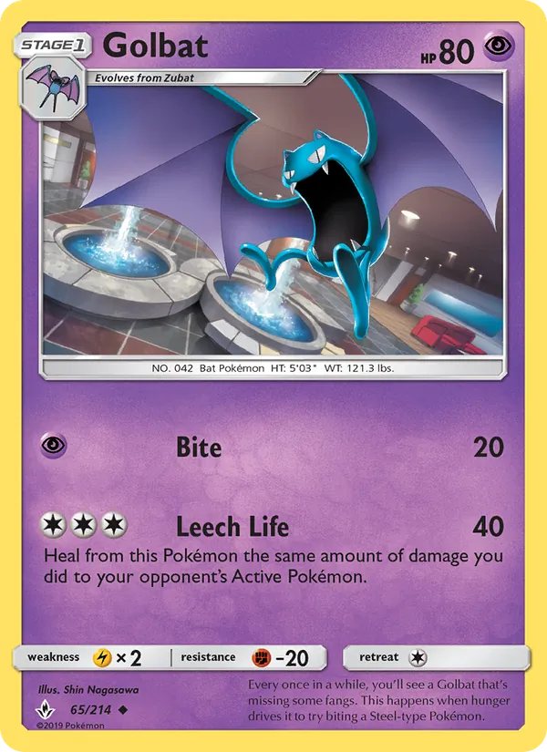 Golbat #65 – Unbroken Bonds card