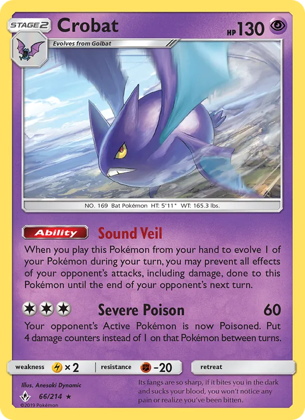 Crobat #66 – Unbroken Bonds card