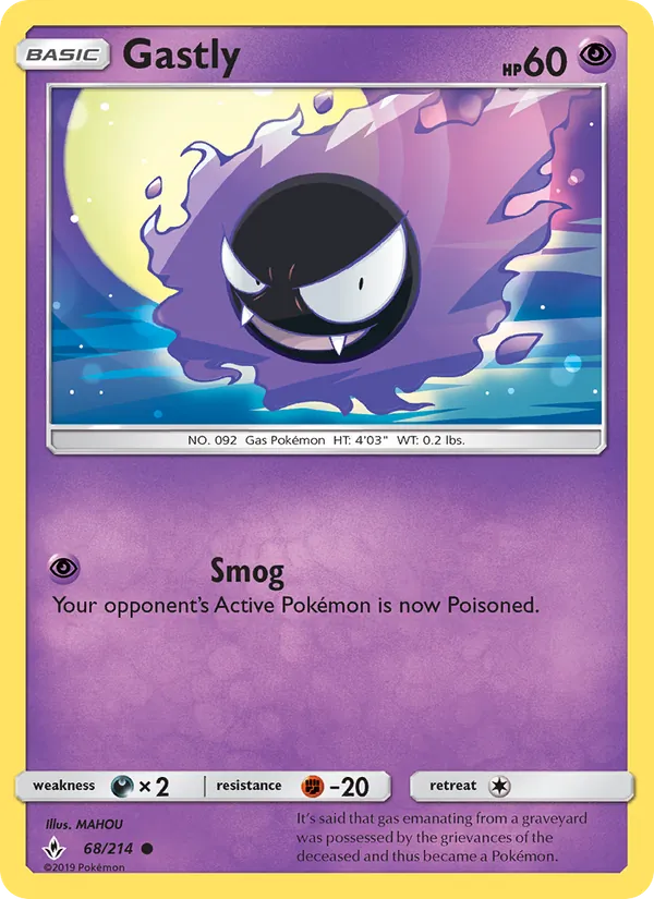 Gastly #68 – Unbroken Bonds card