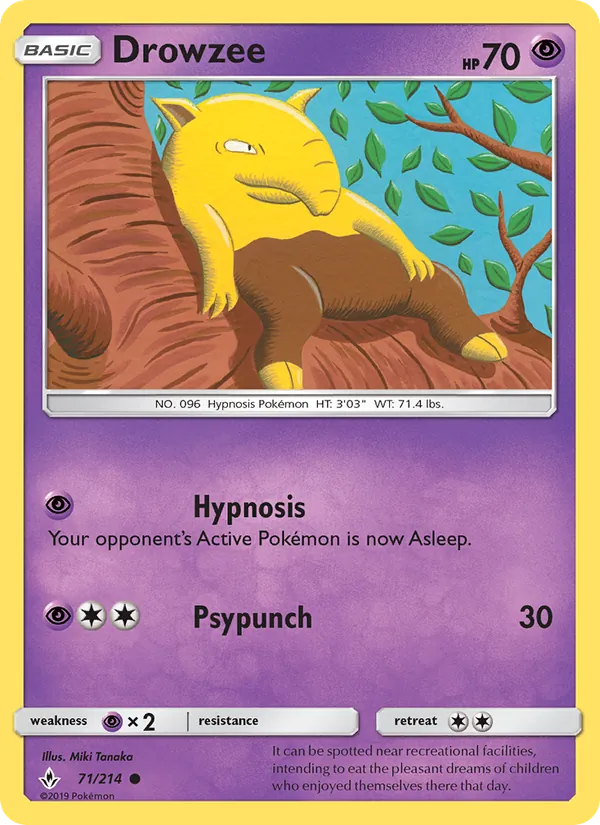 Drowzee #71 – Unbroken Bonds card