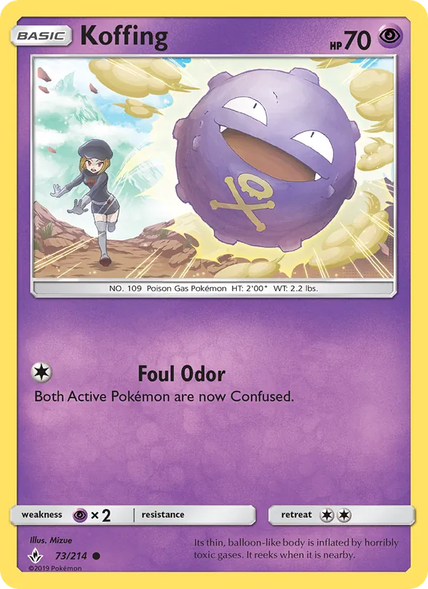 Koffing #73 – Unbroken Bonds card