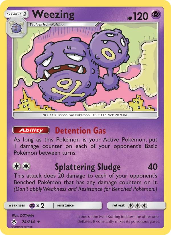 Weezing #74 – Unbroken Bonds card