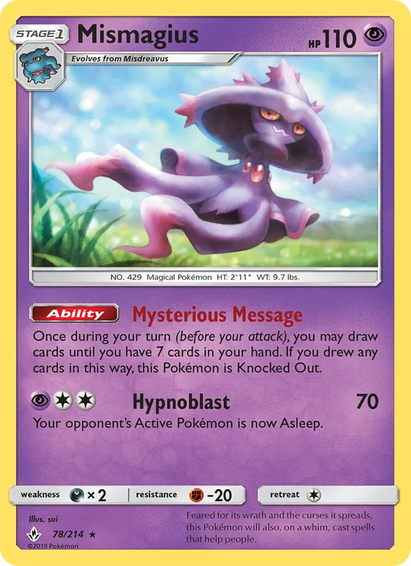 Mismagius #78 – Unbroken Bonds card