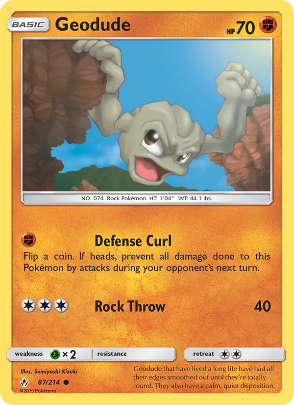 Geodude #87 – Unbroken Bonds card