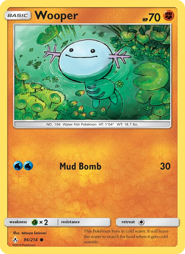 Wooper #96 – Unbroken Bonds card