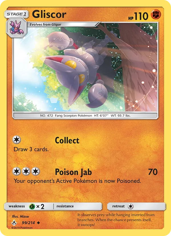 Gliscor #99 – Unbroken Bonds card