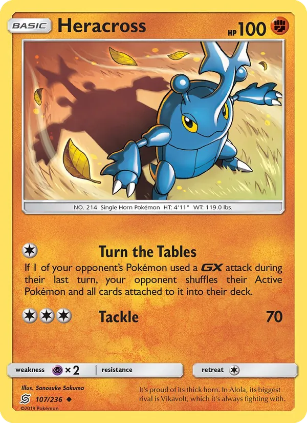 Heracross #107 – Unified Minds card