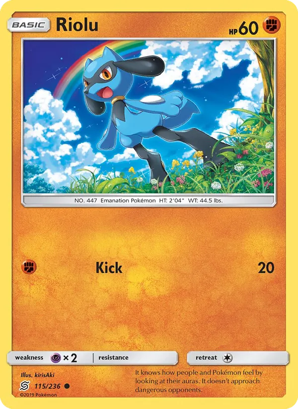 Riolu #115 – Unified Minds card