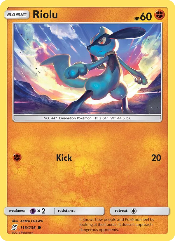 Riolu #116 – Unified Minds card