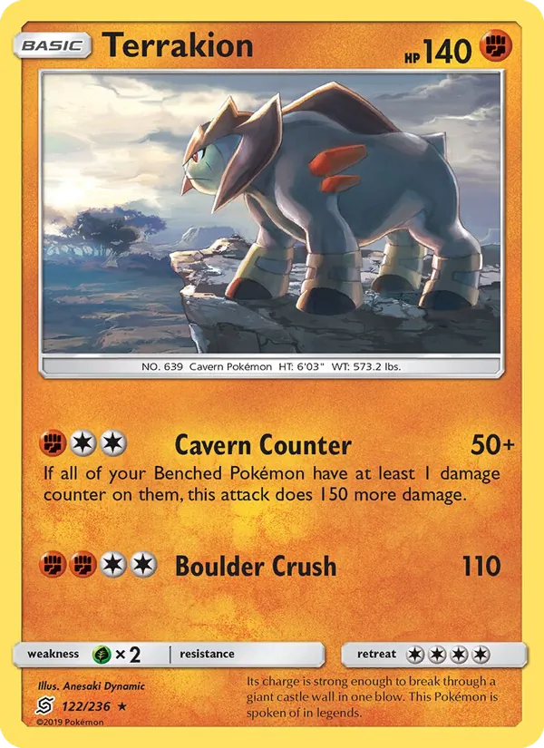 Terrakion #122 – Unified Minds card