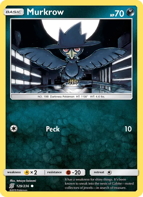 Murkrow #129 – Unified Minds card