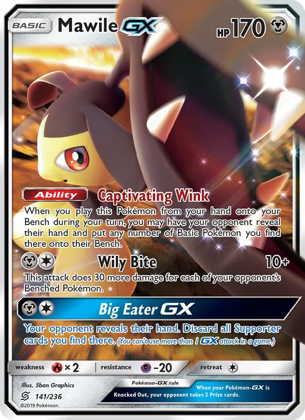 Mawile GX #141 – Unified Minds card